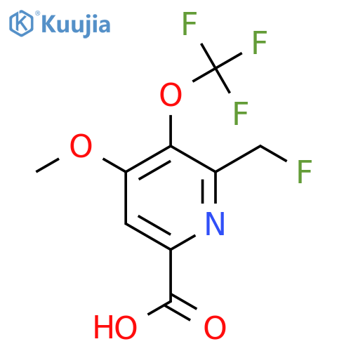 2-(Fluoromethyl)-4-methoxy-3-(trifluoromethoxy)pyridine-6-carboxylic acid structure