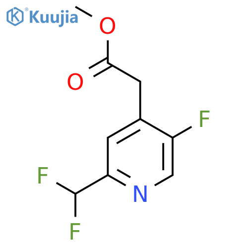 Methyl 2-(difluoromethyl)-5-fluoropyridine-4-acetate structure