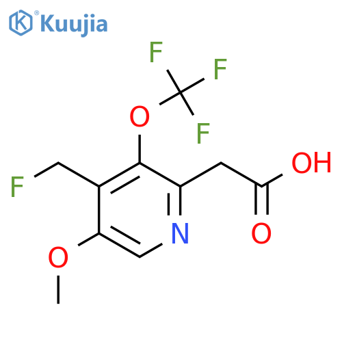 4-(Fluoromethyl)-5-methoxy-3-(trifluoromethoxy)pyridine-2-acetic acid structure