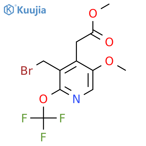 Methyl 3-(bromomethyl)-5-methoxy-2-(trifluoromethoxy)pyridine-4-acetate structure