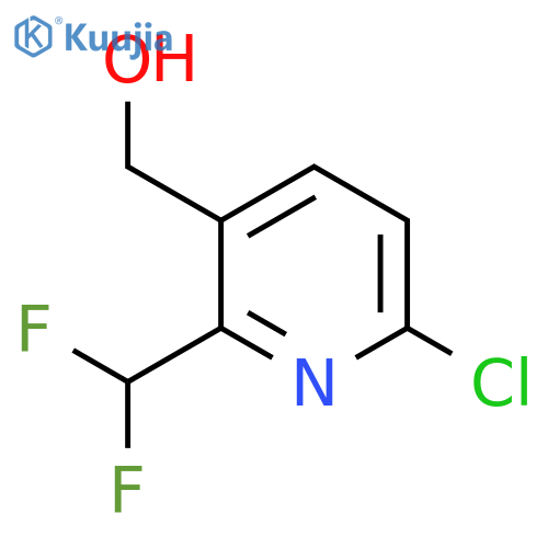 6-Chloro-2-(difluoromethyl)pyridine-3-methanol structure