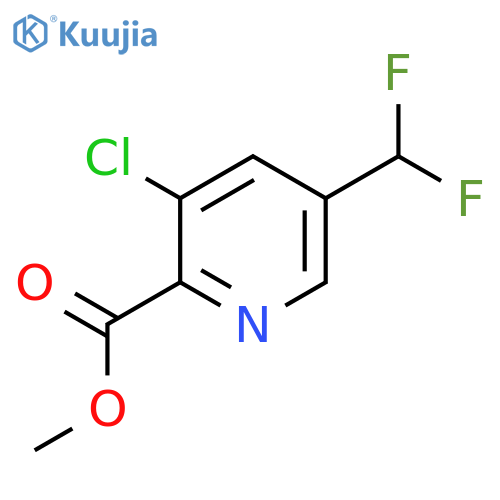 Methyl 3-chloro-5-(difluoromethyl)pyridine-2-carboxylate structure