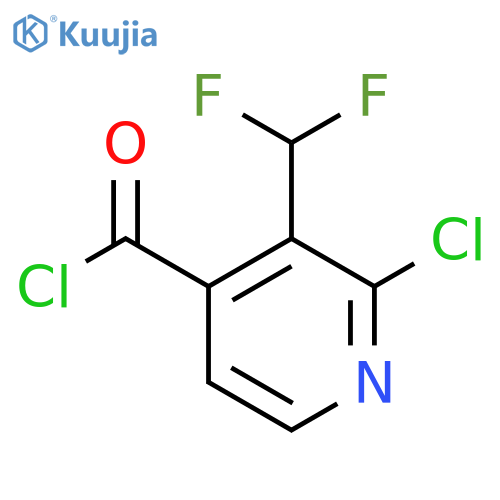 2-Chloro-3-(difluoromethyl)pyridine-4-carbonyl chloride structure