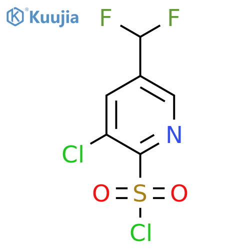 3-Chloro-5-(difluoromethyl)pyridine-2-sulfonyl chloride structure