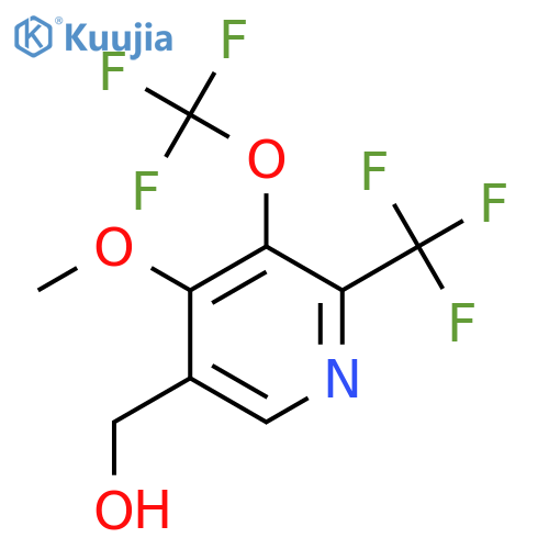 4-Methoxy-3-(trifluoromethoxy)-2-(trifluoromethyl)pyridine-5-methanol structure