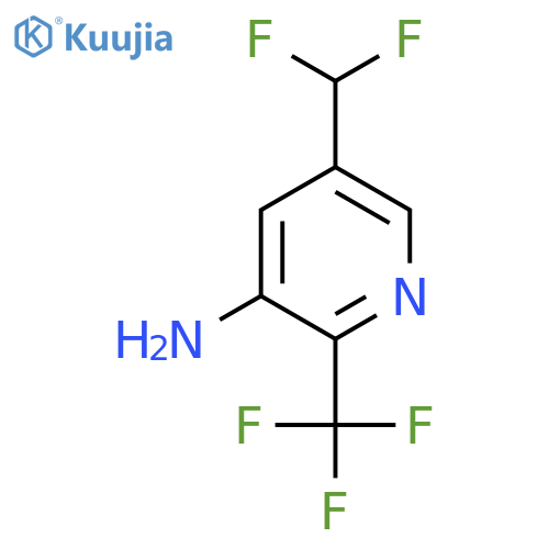 3-Amino-5-(difluoromethyl)-2-(trifluoromethyl)pyridine structure