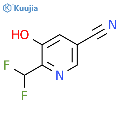 6-(Difluoromethyl)-5-hydroxypyridine-3-carbonitrile structure
