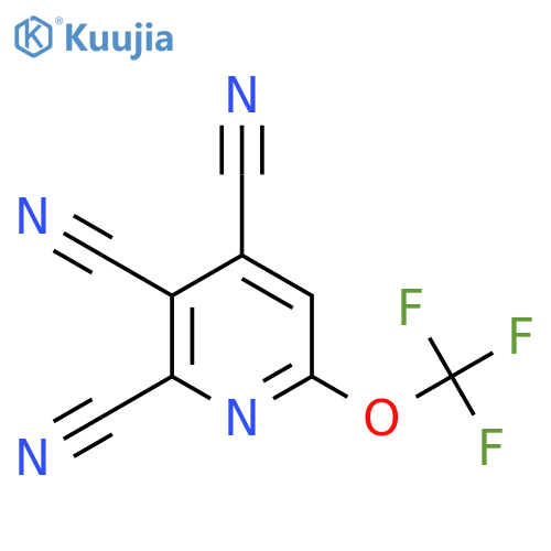 2,3,4-Tricyano-6-(trifluoromethoxy)pyridine structure