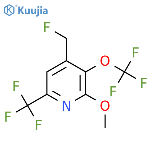 4-(Fluoromethyl)-2-methoxy-3-(trifluoromethoxy)-6-(trifluoromethyl)pyridine structure