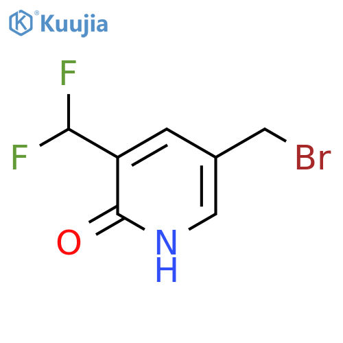 5-(Bromomethyl)-3-(difluoromethyl)-2-hydroxypyridine structure