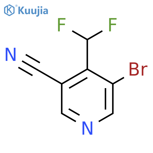 3-Bromo-5-cyano-4-(difluoromethyl)pyridine structure