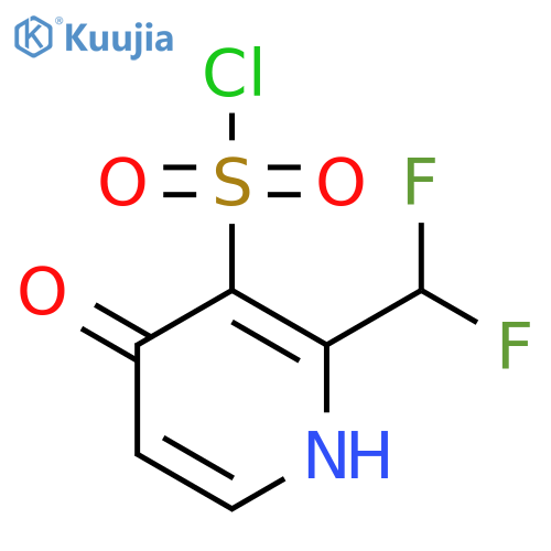 2-(Difluoromethyl)-4-hydroxypyridine-3-sulfonyl chloride structure