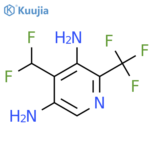 3,5-Diamino-4-(difluoromethyl)-2-(trifluoromethyl)pyridine structure