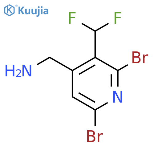 4-(Aminomethyl)-2,6-dibromo-3-(difluoromethyl)pyridine structure