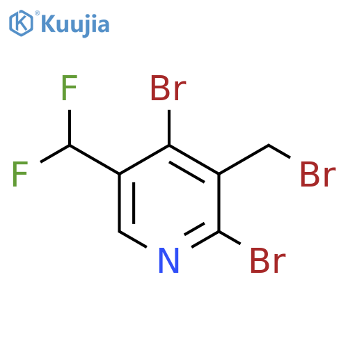 3-(Bromomethyl)-2,4-dibromo-5-(difluoromethyl)pyridine structure