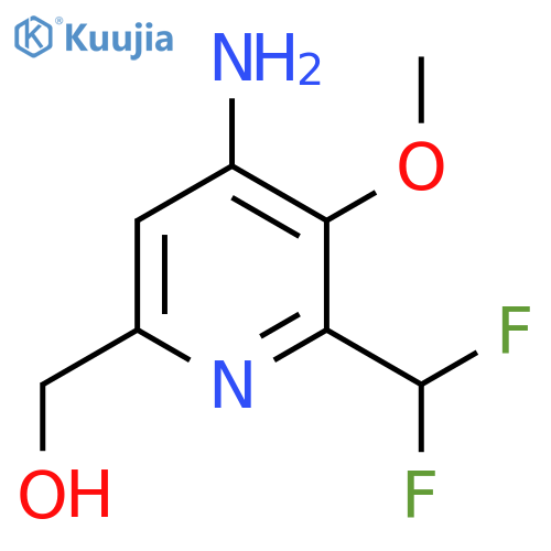 4-Amino-2-(difluoromethyl)-3-methoxypyridine-6-methanol structure
