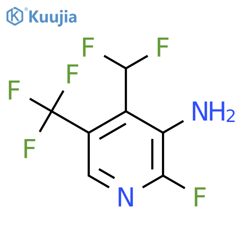 3-Amino-4-(difluoromethyl)-2-fluoro-5-(trifluoromethyl)pyridine structure