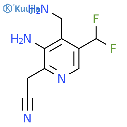 3-Amino-4-(aminomethyl)-5-(difluoromethyl)pyridine-2-acetonitrile structure