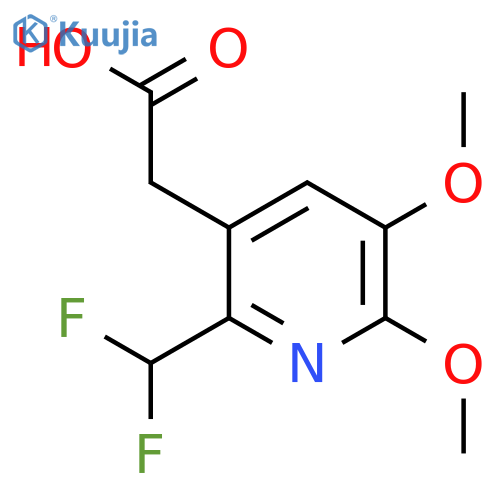 6-(Difluoromethyl)-2,3-dimethoxypyridine-5-acetic acid structure