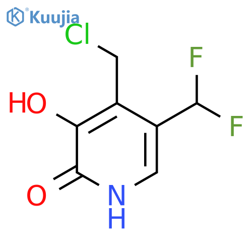 4-(Chloromethyl)-5-(difluoromethyl)-2,3-dihydroxypyridine structure