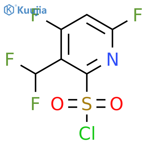 4,6-Difluoro-3-(difluoromethyl)pyridine-2-sulfonyl chloride structure