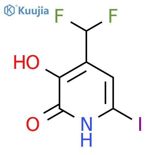 4-(Difluoromethyl)-2,3-dihydroxy-6-iodopyridine structure