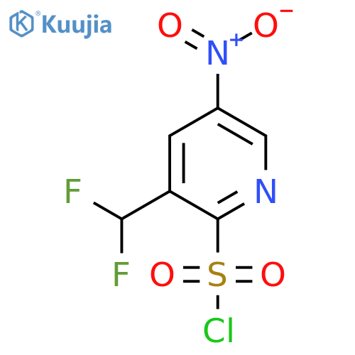 3-(Difluoromethyl)-5-nitropyridine-2-sulfonyl chloride structure