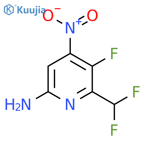 6-Amino-2-(difluoromethyl)-3-fluoro-4-nitropyridine structure