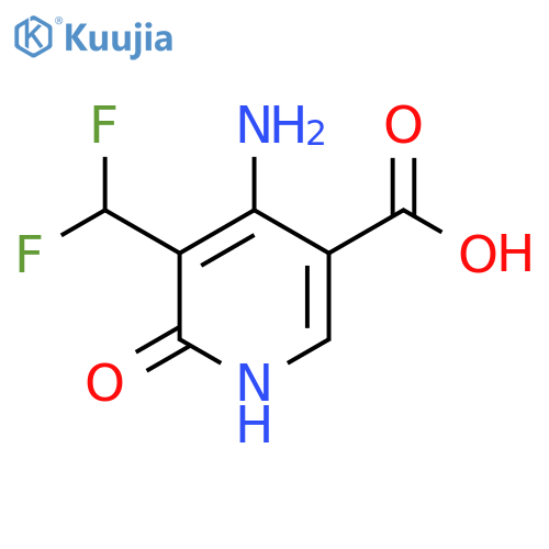 4-Amino-3-(difluoromethyl)-2-hydroxypyridine-5-carboxylic acid structure