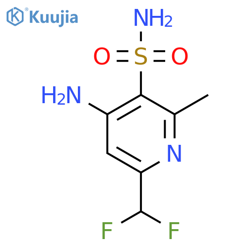 4-Amino-6-(difluoromethyl)-2-methylpyridine-3-sulfonamide structure