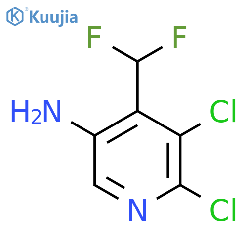 5-Amino-2,3-dichloro-4-(difluoromethyl)pyridine structure