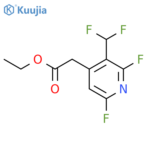 Ethyl 2,6-difluoro-3-(difluoromethyl)pyridine-4-acetate structure