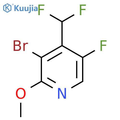 3-Bromo-4-(difluoromethyl)-5-fluoro-2-methoxypyridine structure