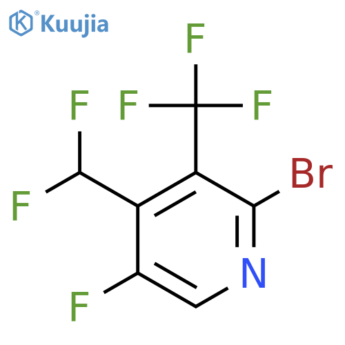 2-Bromo-4-(difluoromethyl)-5-fluoro-3-(trifluoromethyl)pyridine structure