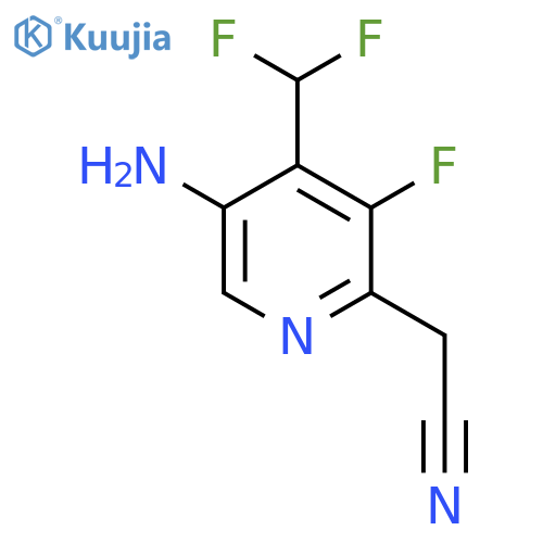5-Amino-4-(difluoromethyl)-3-fluoropyridine-2-acetonitrile structure