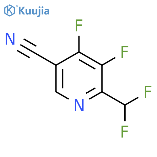 5-Cyano-3,4-difluoro-2-(difluoromethyl)pyridine structure