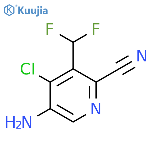 5-Amino-4-chloro-2-cyano-3-(difluoromethyl)pyridine structure