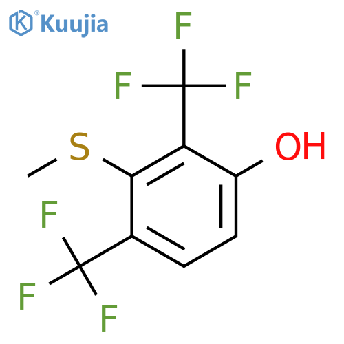 2,6-Bis(trifluoromethyl)-3-hydroxythioanisole structure