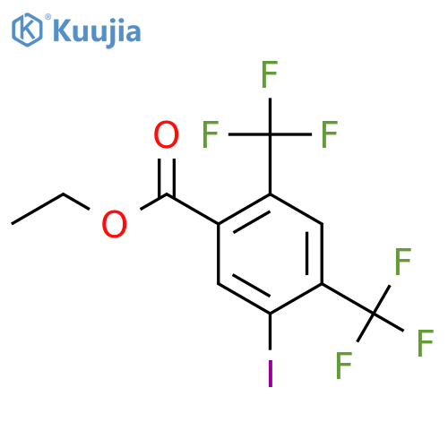 Ethyl 2,4-bis(trifluoromethyl)-5-iodobenzoate structure