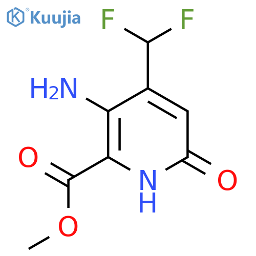 Methyl 3-amino-4-(difluoromethyl)-6-hydroxypyridine-2-carboxylate structure