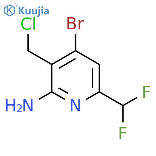 2-Amino-4-bromo-3-(chloromethyl)-6-(difluoromethyl)pyridine structure