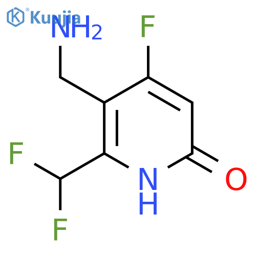 3-(Aminomethyl)-2-(difluoromethyl)-4-fluoro-6-hydroxypyridine structure