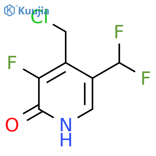 4-(Chloromethyl)-5-(difluoromethyl)-3-fluoro-2-hydroxypyridine structure