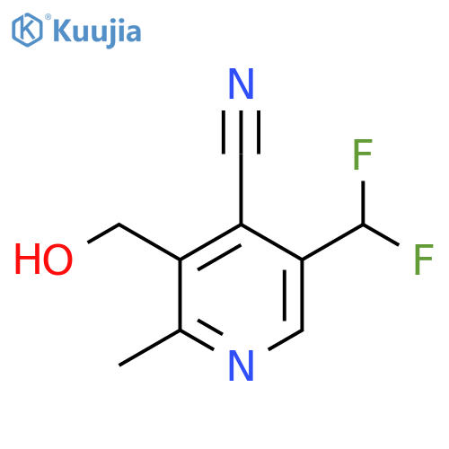 4-Cyano-5-(difluoromethyl)-2-methylpyridine-3-methanol structure