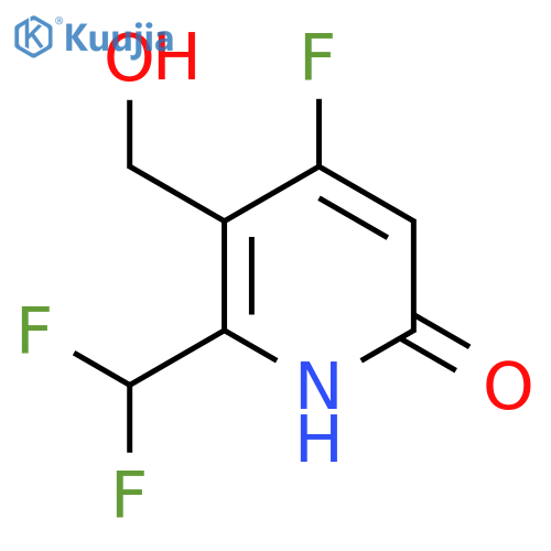 2-(Difluoromethyl)-4-fluoro-6-hydroxypyridine-3-methanol structure