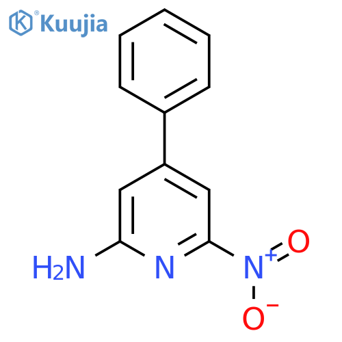 2-Amino-6-nitro-4-phenylpyridine structure