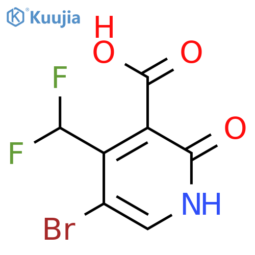 5-Bromo-4-(difluoromethyl)-2-hydroxypyridine-3-carboxylic acid structure