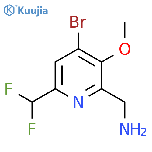 2-(Aminomethyl)-4-bromo-6-(difluoromethyl)-3-methoxypyridine structure