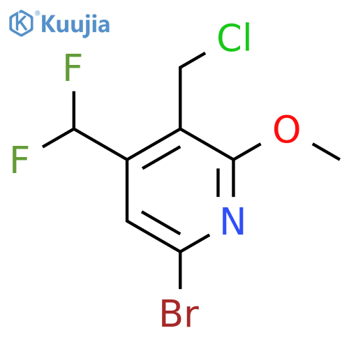 6-Bromo-3-(chloromethyl)-4-(difluoromethyl)-2-methoxypyridine structure