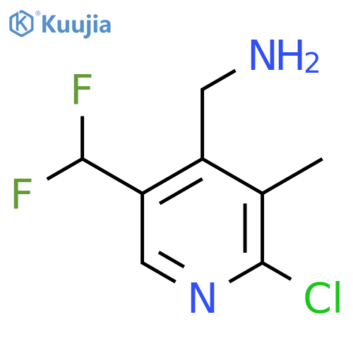 4-(Aminomethyl)-2-chloro-5-(difluoromethyl)-3-methylpyridine structure